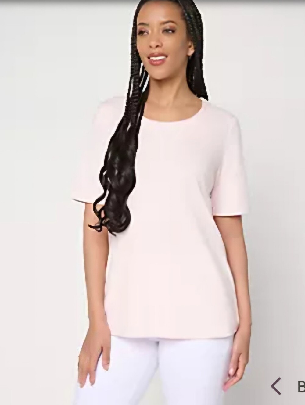 TripleLuxe XL Belle Pale Comparison Top in Pink Quartz Belle New